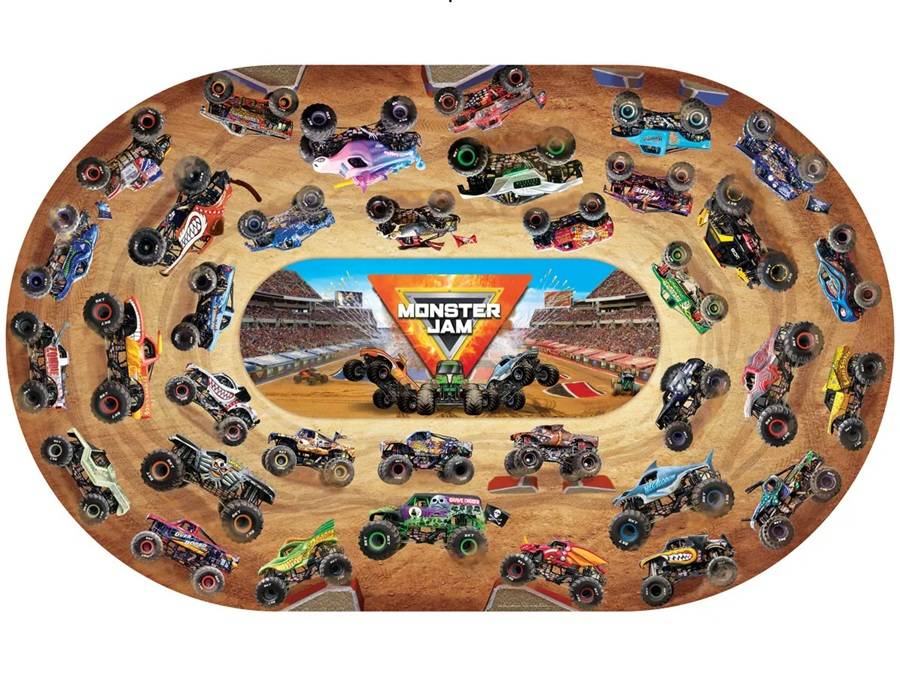 Dėlionė Monster Jam - milžiniška grindų dėlionė 61 x 99 cm