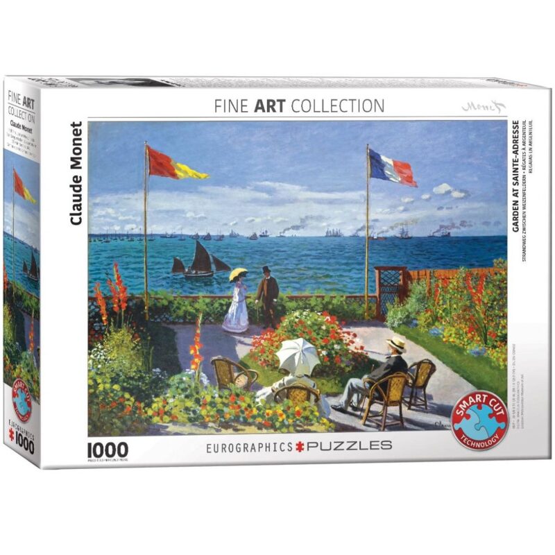 628136660396 1 Dėlionė Sodas prie Šv. Adresso (Garden at Sainte-Adresse). Claude Monet 1000