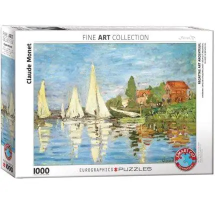 Dėlionė Regatos Argenteuil trasoje (Regattas at Argenteuil). Claude Monet 1000