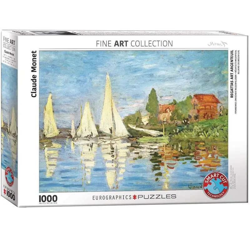 628136660402 1 Dėlionė Regatos Argenteuil trasoje (Regattas at Argenteuil). Claude Monet 1000