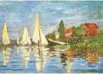 Dėlionė Regatos Argenteuil trasoje (Regattas at Argenteuil). Claude Monet 1000