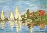 Dėlionė Regatos Argenteuil trasoje (Regattas at Argenteuil). Claude Monet 1000