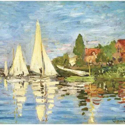 Dėlionė Regatos Argenteuil trasoje (Regattas at Argenteuil). Claude Monet 1000