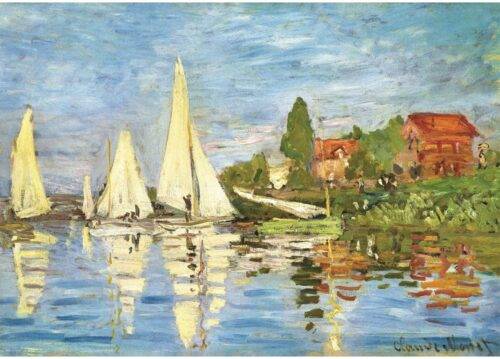 Dėlionė Regatos Argenteuil trasoje (Regattas at Argenteuil). Claude Monet 1000