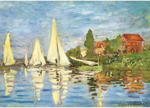 Dėlionė Regatos Argenteuil trasoje (Regattas at Argenteuil). Claude Monet 1000