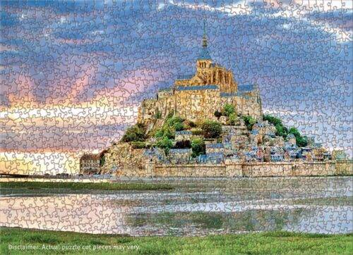 Dėlionė Mont St. Michel (Šv. Mišelio kalnas arba Šv. Mykolo kalnas), Prancūzija 1000