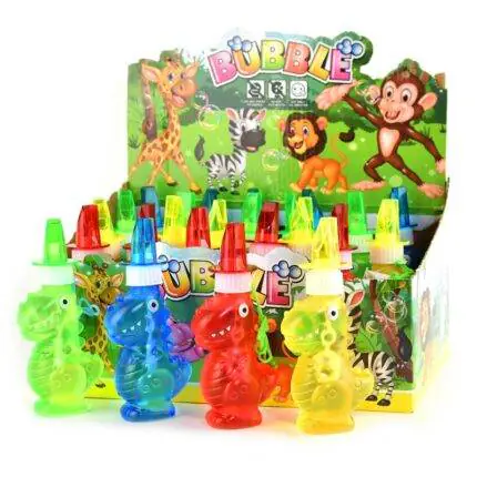Muilo burbulai dinozauro buteliuke su švilpuku 150ml