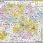 Lietuvos administracinis žemėlapis 106x134cm. Spausdinami po užsakymo. Pristatymas 7-10 dienų