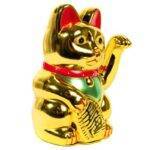 Sėkmę nešanti Maneki Neko Katė su judančia letenėle 12x10x20cm