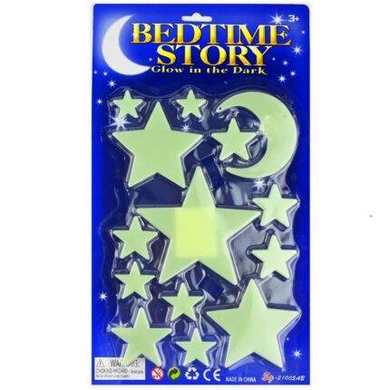 Šviečiantys tamsoje lipdukai Žvaigždės. 2 rinkiniai