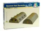 Plastikinis modelio rinkinys Quonset trobelės kareivinės 1/72 ITALERI