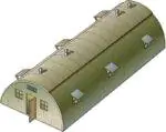 Plastikinis modelio rinkinys Quonset trobelės kareivinės 1/72 ITALERI