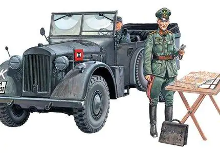Klijuojamas plastikinis modelis KFZ 15 Horch ITALERI 1/35