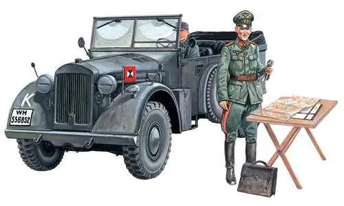 Klijuojamas plastikinis modelis KFZ 15 Horch ITALERI 1/35