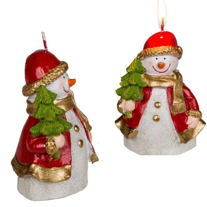 Dekoratyvinė Kalėdinė Žvakė (10 cm, Asortimentas) – Jaukioms Šventėms