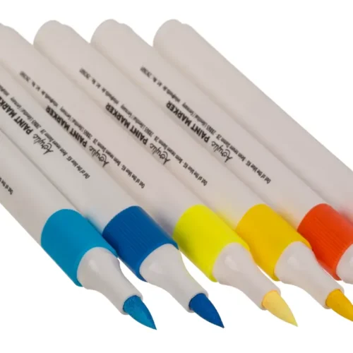 Akriliniai žymekliai 12 spalvų plastikiniame dėkle - Image 9